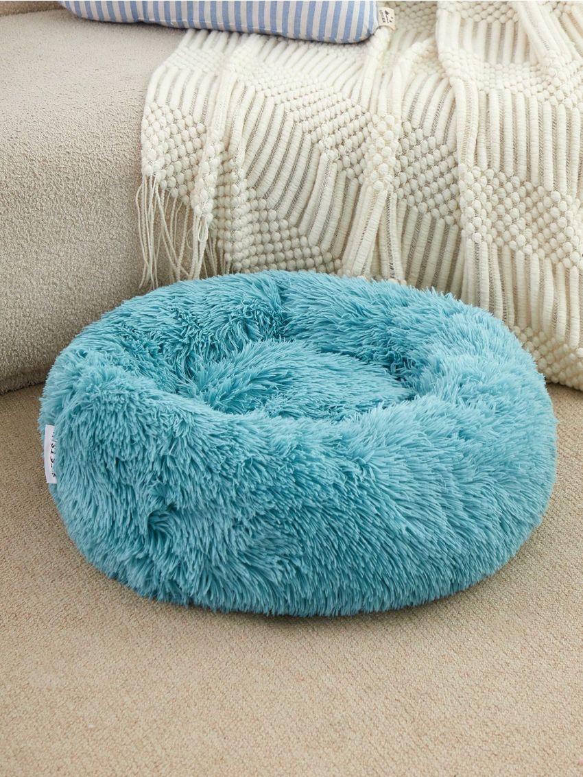 PETSIN Green Plush Deep Sleep Dog & Cat Round Bed, Removable And Washable