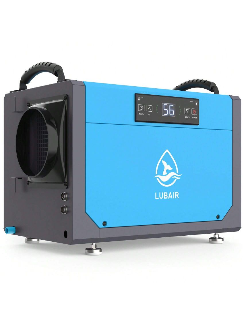 LUBAIR 113 Pints Commercial Dehumidifiers for Basement, Crawl Space Dehumidifier with Drain Hose, Spaces up to 1500 Sq. Ft, Auto Defrosting