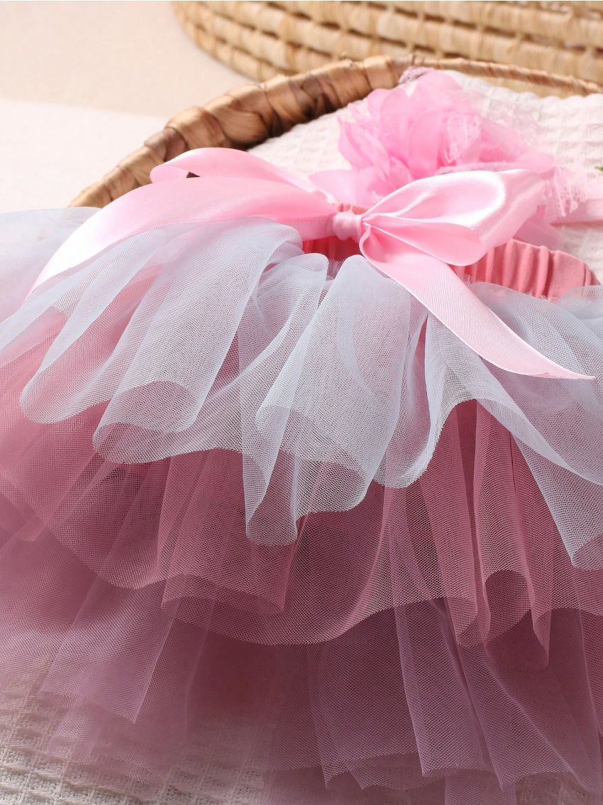 Newborn Photography Layer Skirt With Headband