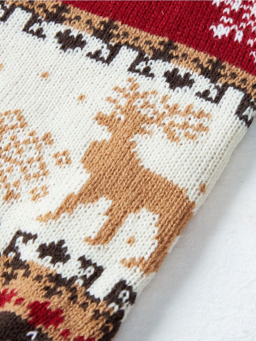 PETSIN Christmas Reindeer Patterned Pet Sweater, For Ferret