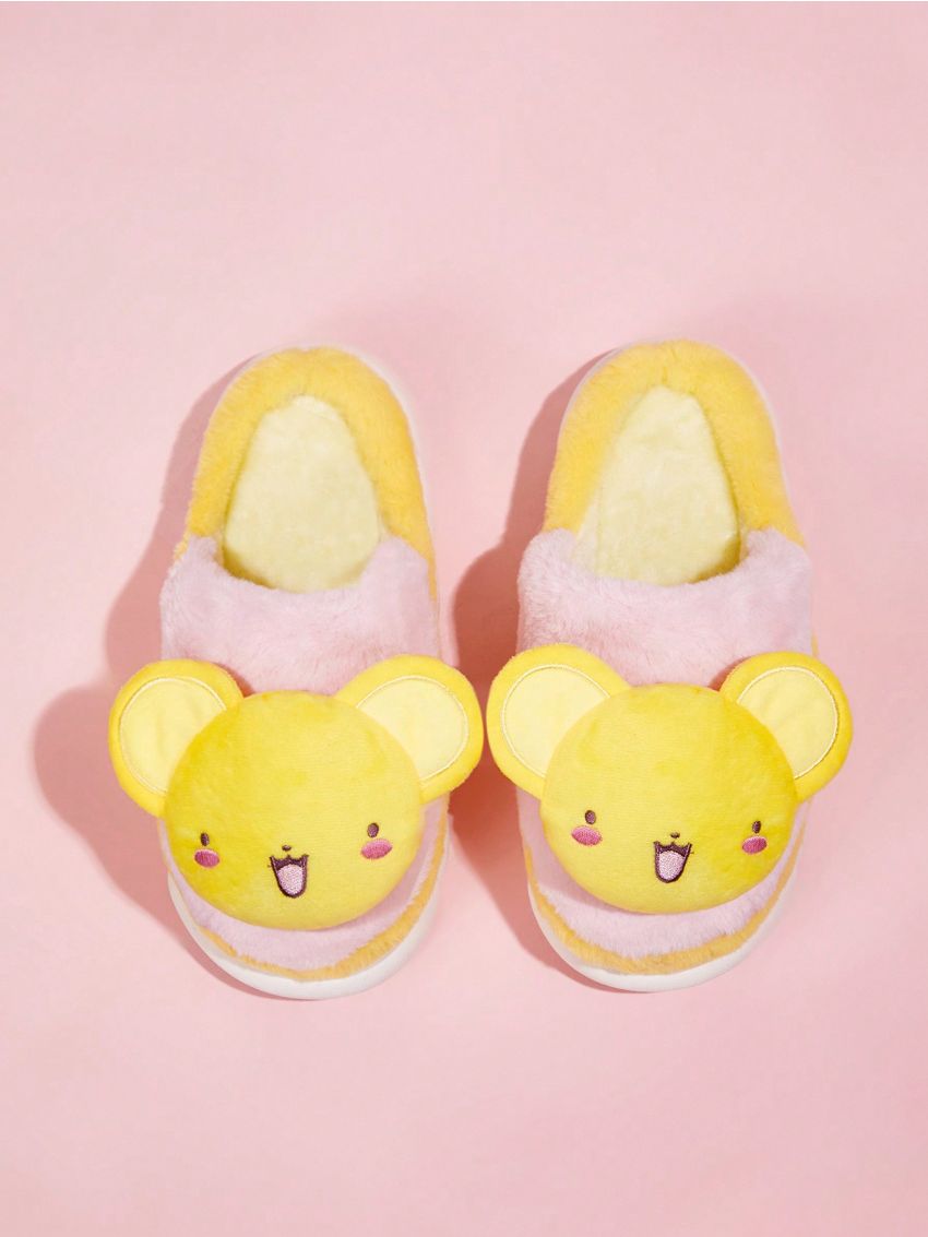 SHEIN X Cardcaptor Sakura Cartoon Plush Indoor Slippers