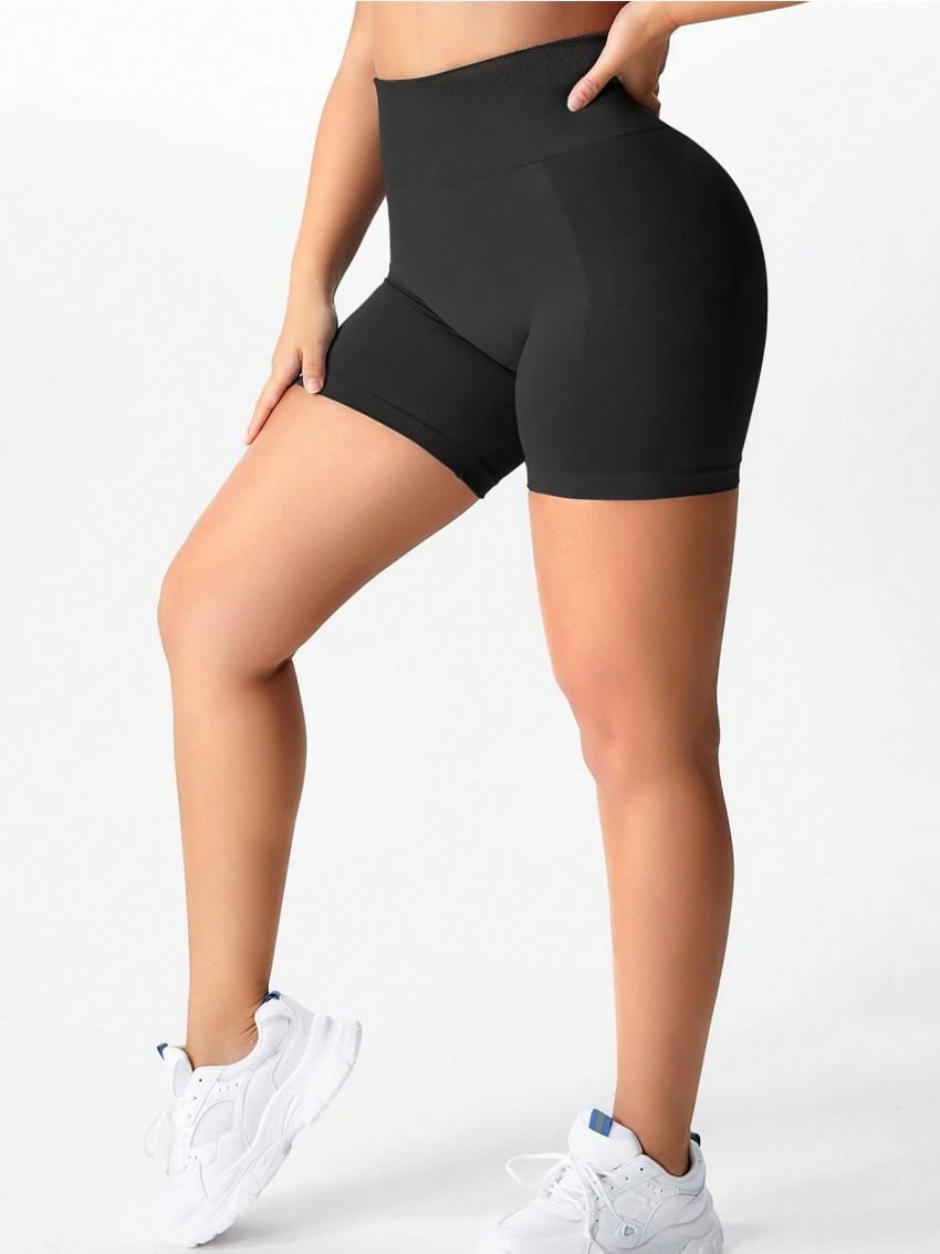 Yoga Basic Seamless High Elasticity Sports Shorts