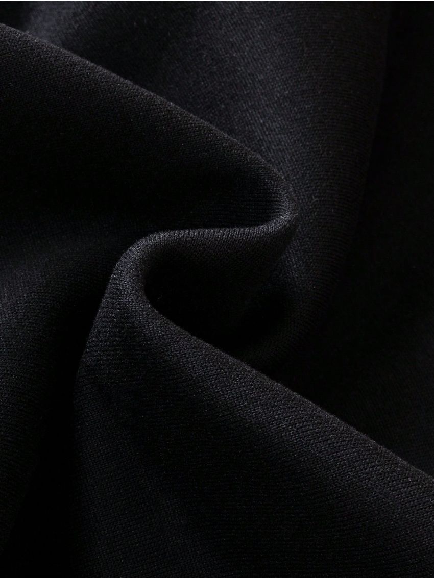 SHEIN Boys' Casual Letter Printed Baseball Collar Color Block Jacket With Zip, Autumn And Winter