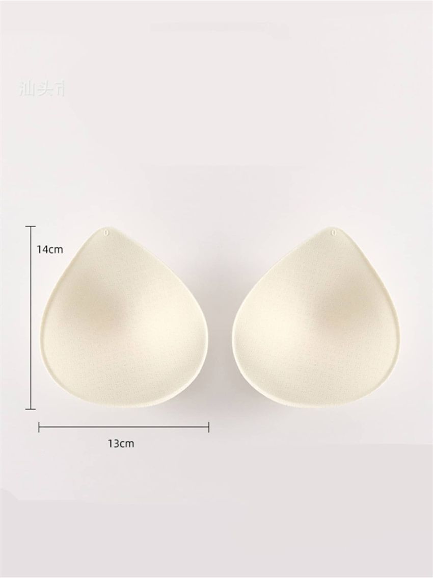 1pair Invisible Breathable Thickened Bra Inserts For Cleavage Enhancement, Flesh Color