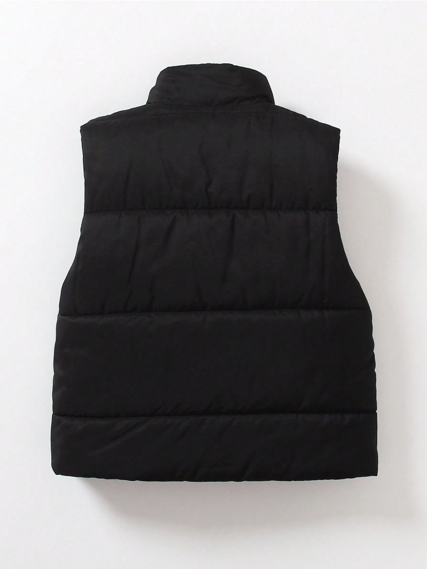 Toddler Boys' Patch Fleece Padded Sleeveless Vest