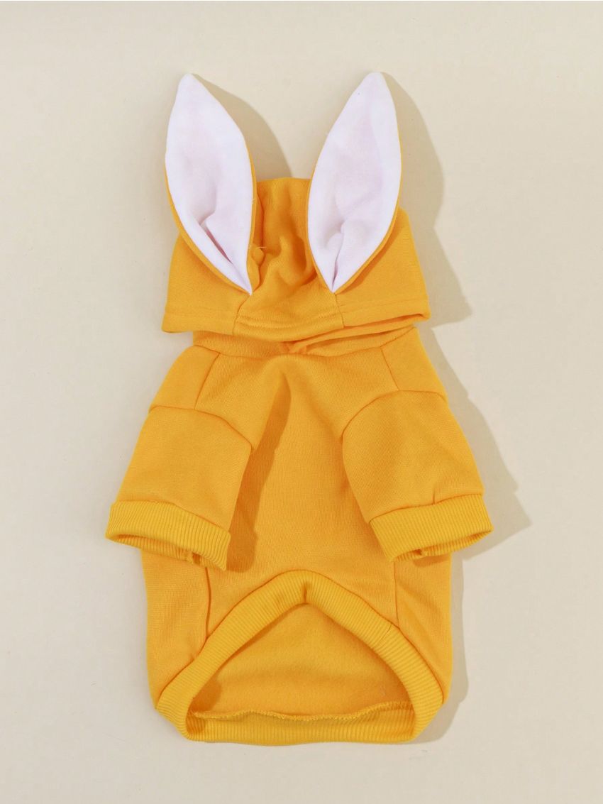 PETSIN Petsin Yellow Rabbit Pet Hoodie, 1pc