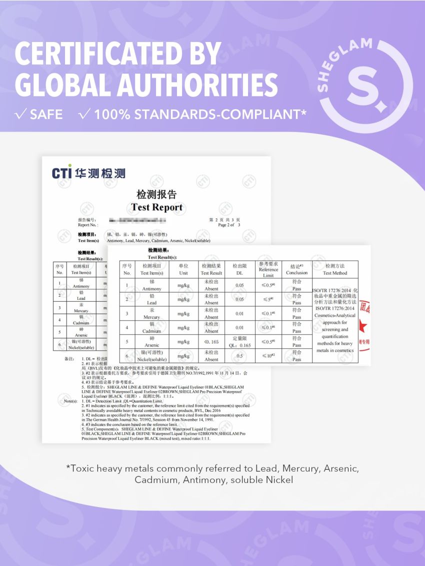 SHEGLAM Line & Define Waterproof Liquid Eyeliner - Brown Long Lasting Matte Eyeliner Pencil Sweatproof No Smudge Professional Eye Make Up