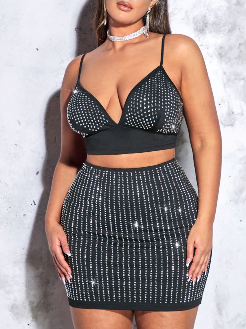SHEIN CURVE+ Plus Size Women'S Studded Camisole