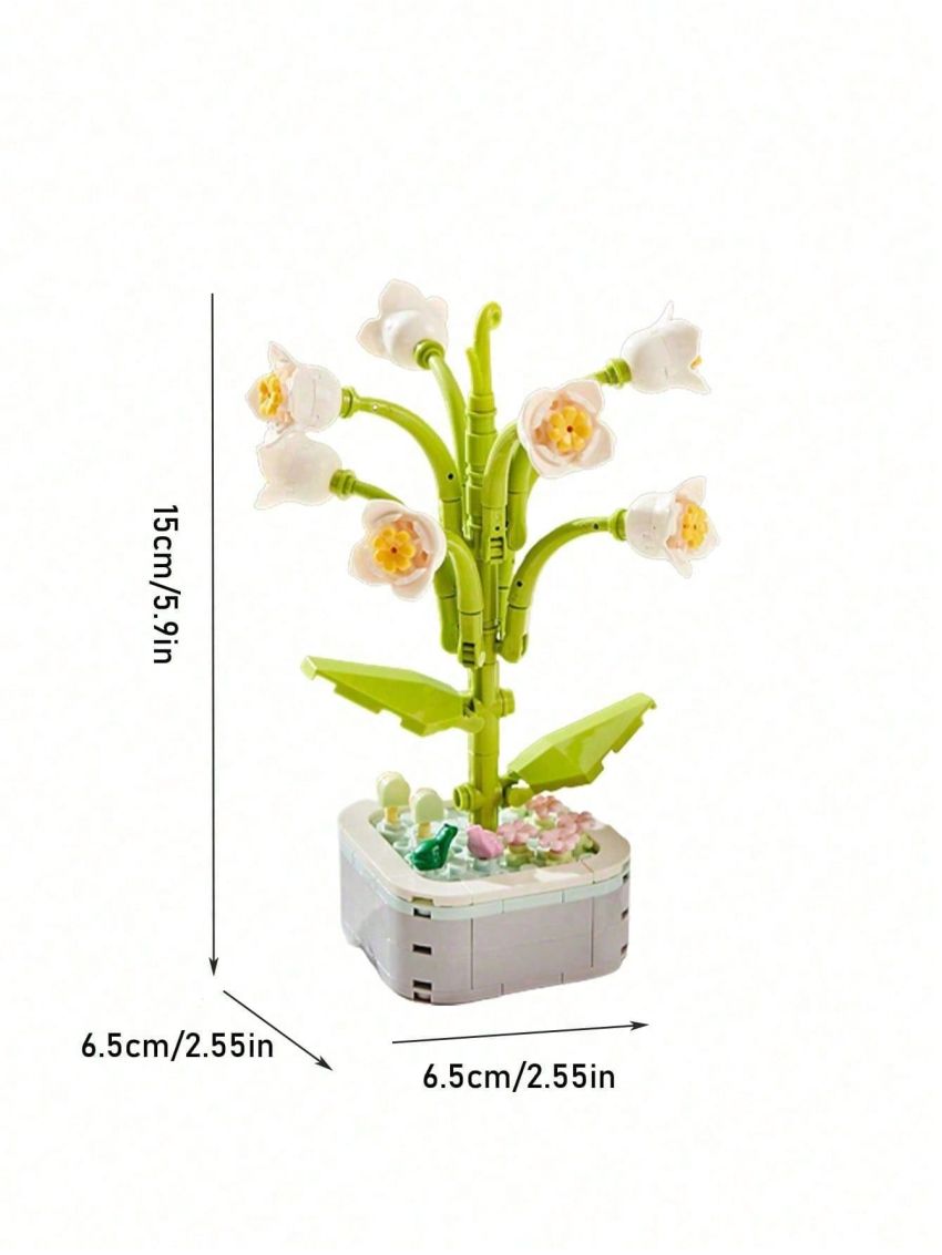 1pc Building Bricks Flower Blind Box, Suitable For Daily Play