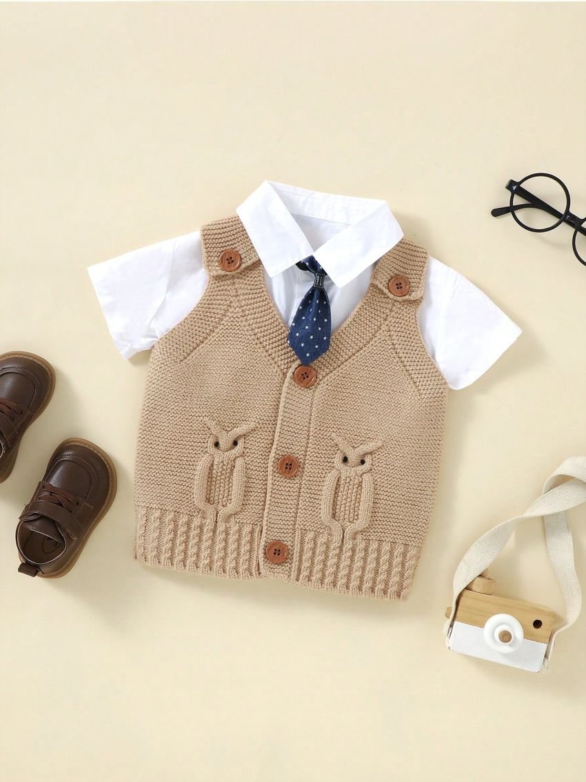 Baby Boys' Vest Cardigan