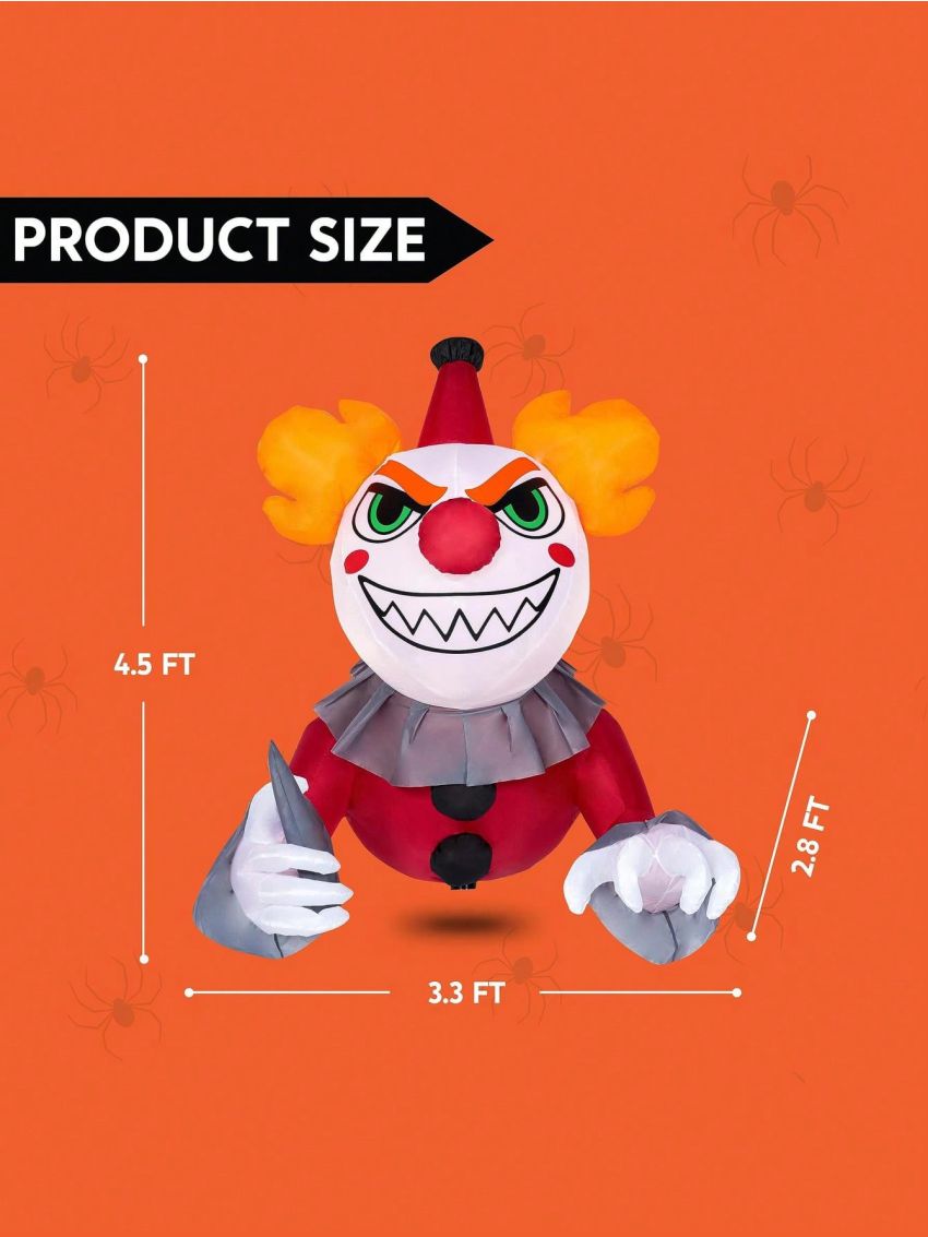 Joiedomi 4.5 FT Halloween Inflatable Ghost Broke Out from Window with Built-in Rotating LED, Blow Up Flying Ghost for Halloween Window Decor, Halloween Outdoor, Yard, Garden, Lawn Party Decoration