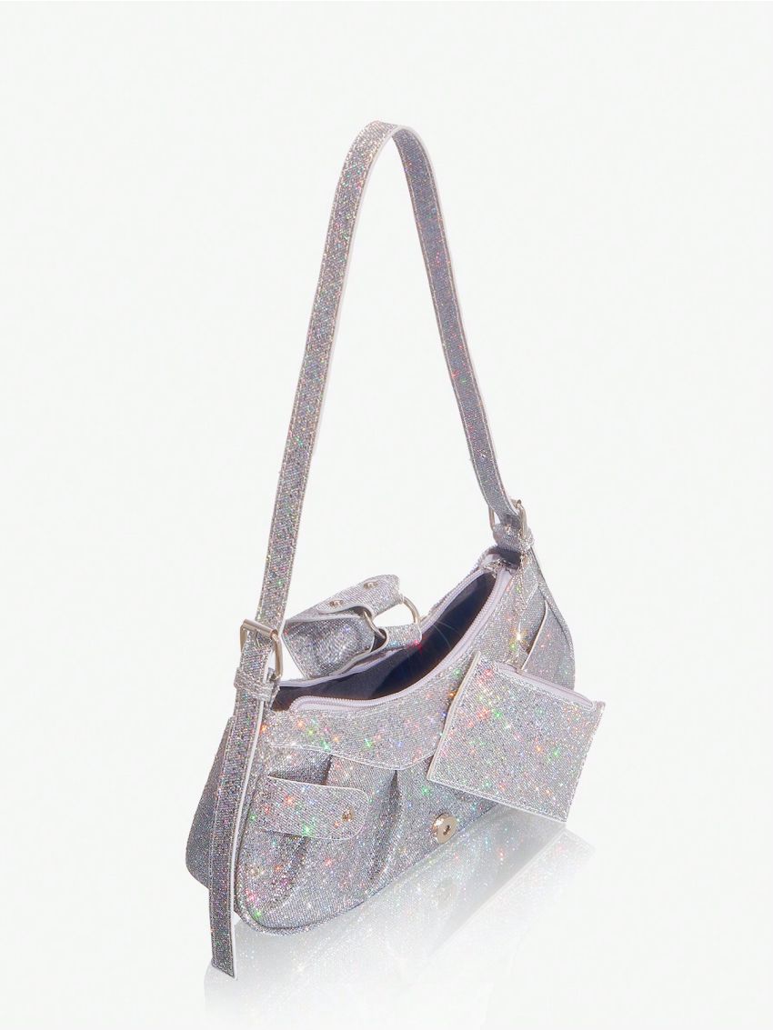 SHEIN ICON Set Of 2 Sparkling Shoulder Bags