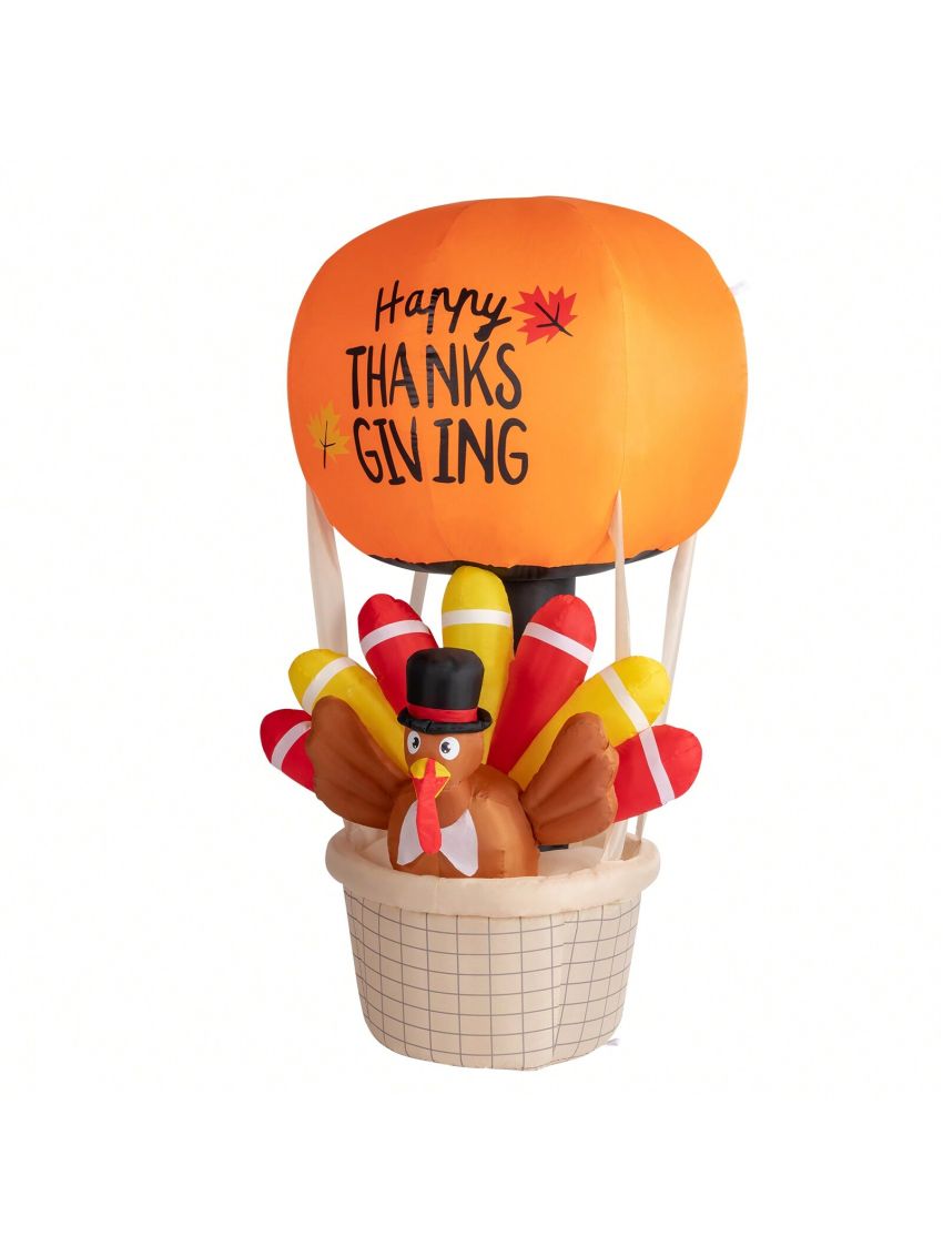 6ft 15W 5 LED Lights Turkey Hot Air Balloon Garden Turkey Decoration