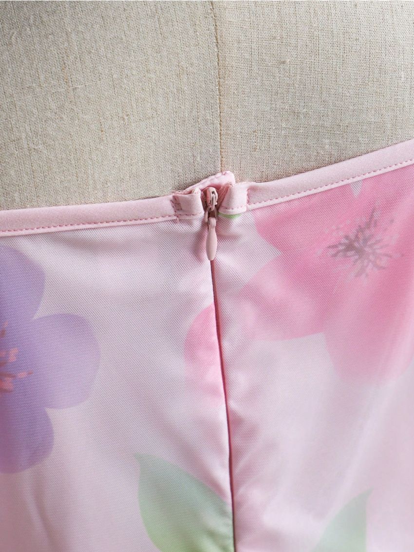 Tween Girl Fresh Style Tail Dress For Performance, Wedding, Evening Party And Birthday Party