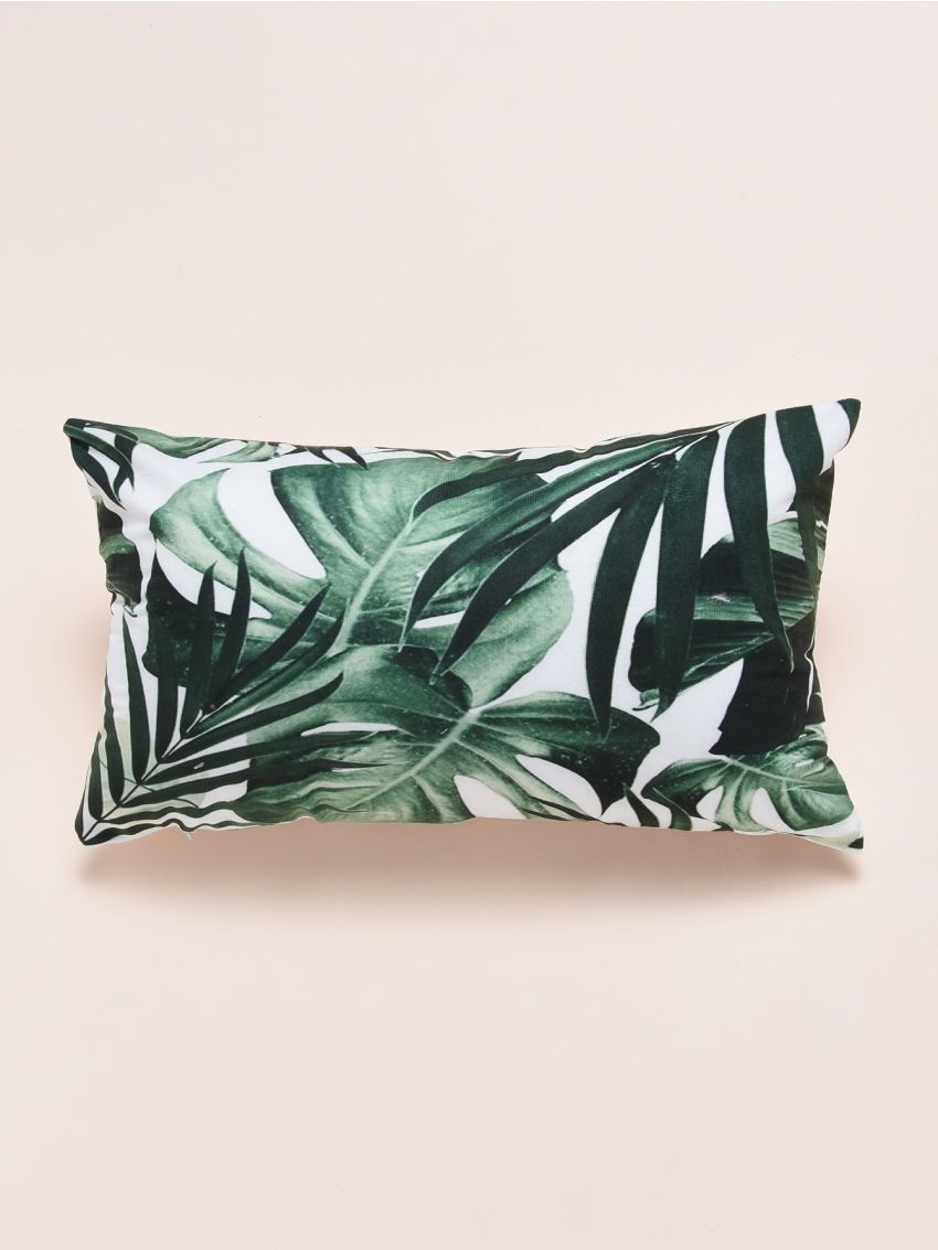 Tropical Plant Print Lumbar Pillowcase Without Filler