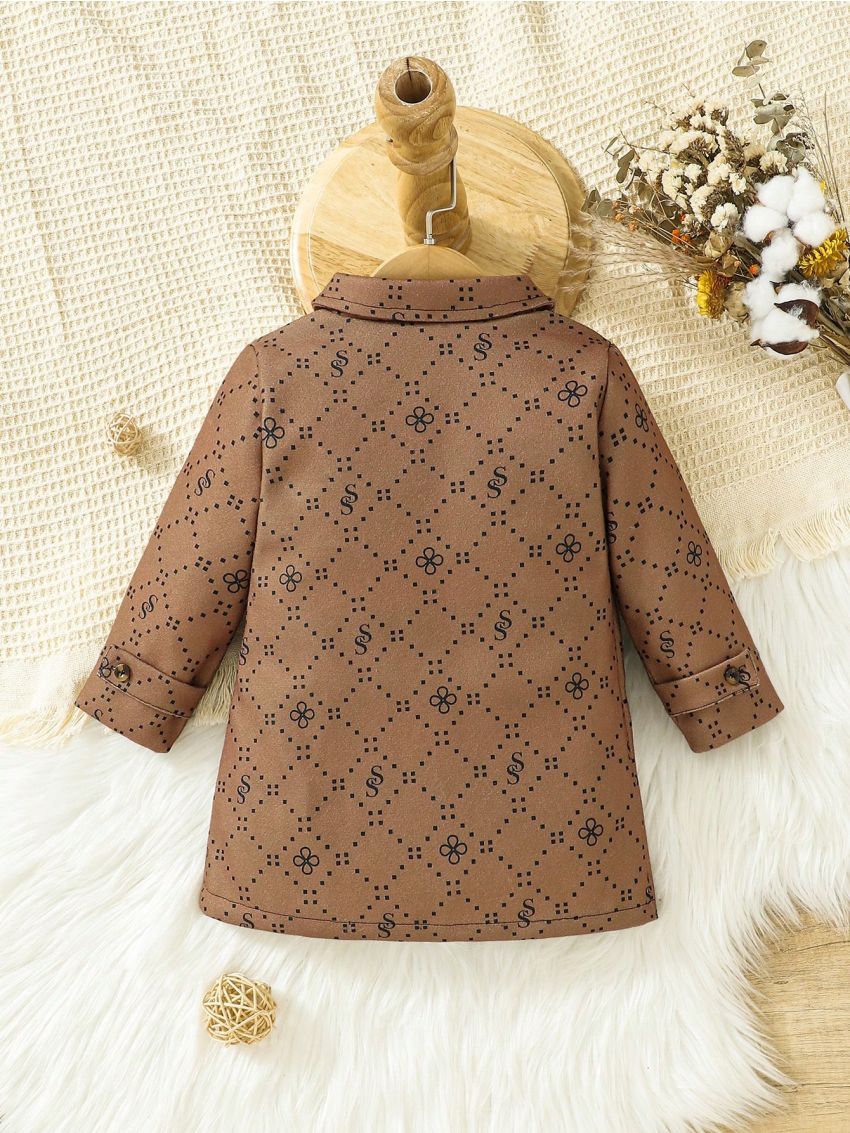 Baby Girls' Woolen Coat For Fall And Winter