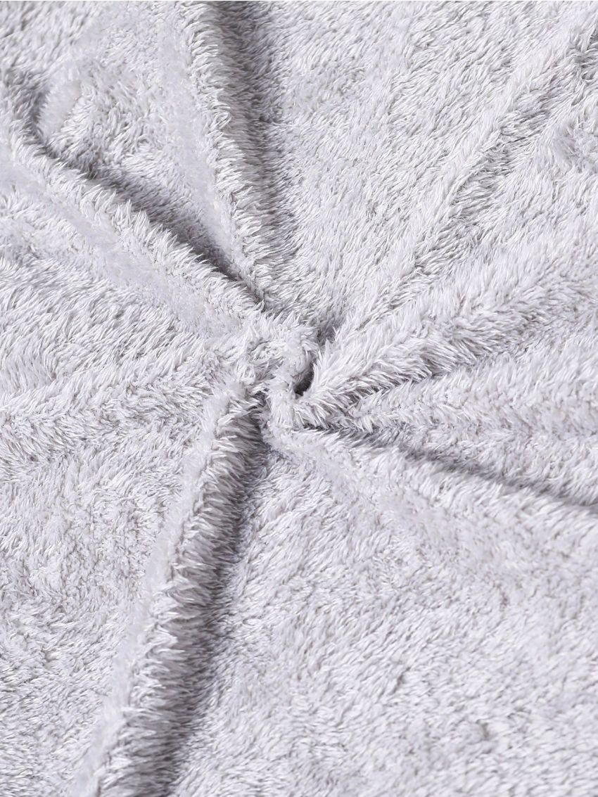 SHEIN Kids EVRYDAY Boys' Letter Print Hooded Fleece Lined Jacket For Children, Winter