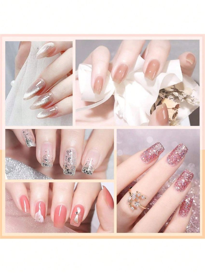 Morovan Acrylic Nail Kit - 27 Colors Nails Kit Acrylic Set with U V Light Acrylic Nail Set Practical Powder Glitter Sequins Nail Kit Set Professional Acrylic