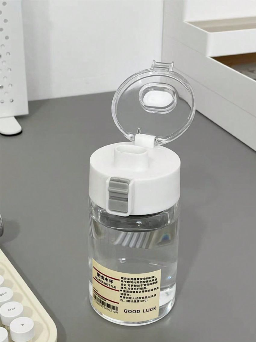 1pc High Value Plastic Portable Water Bottle For Students, Summer Sports Water Bottle, Anti-fall, Suitable For School