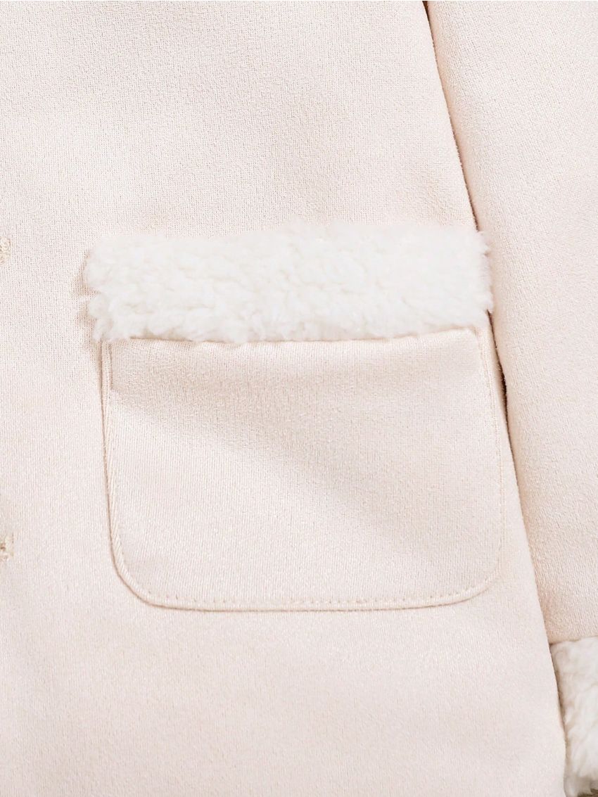 SHEIN Baby Boys' Hooded Thickened Winter Coat