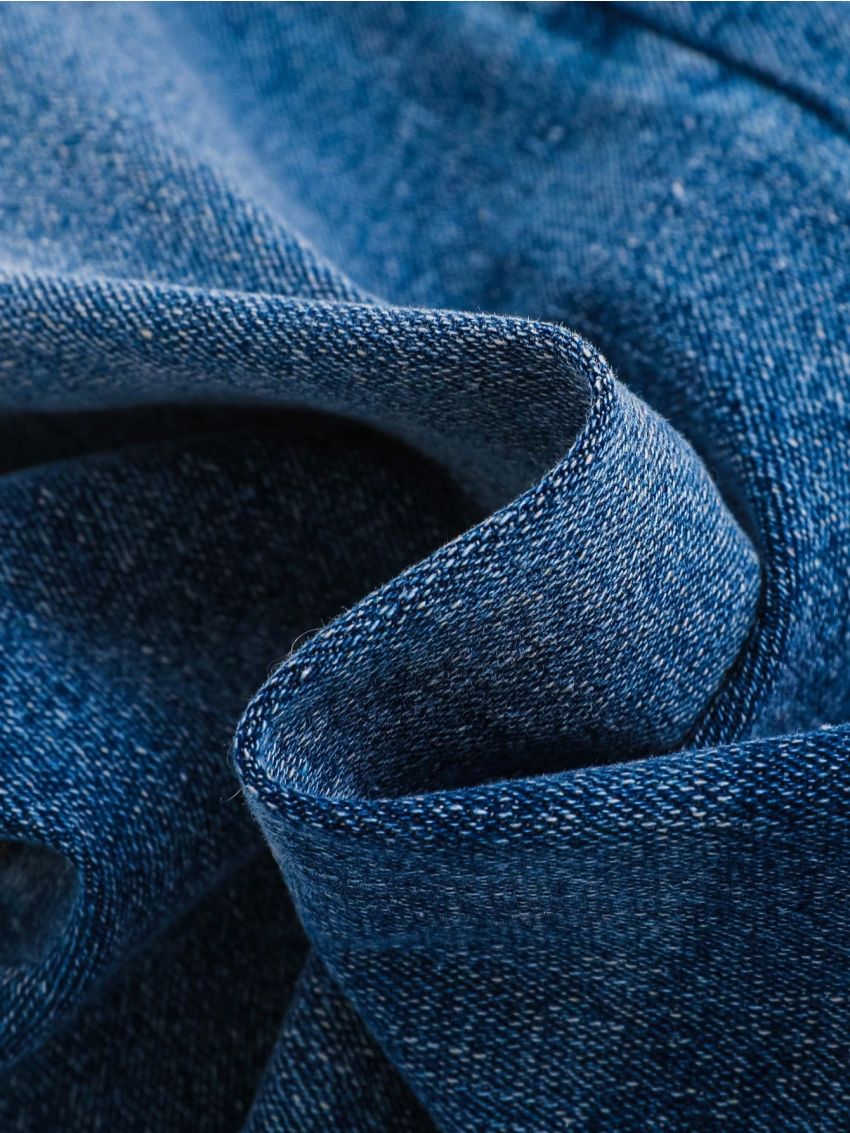 SHEIN Teen Boys' Casual Mid-waist Slim Fit Denim Shorts