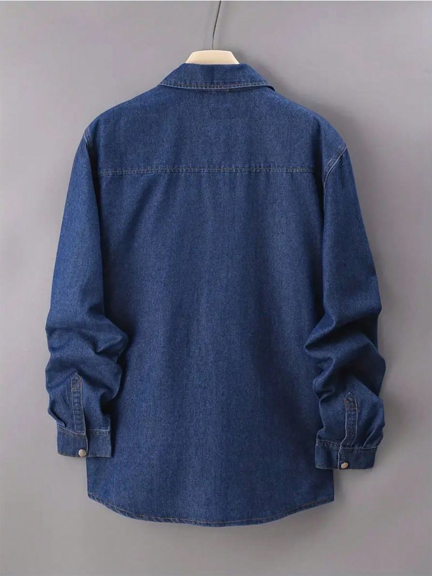 Men'S Plus Size Denim Shirt