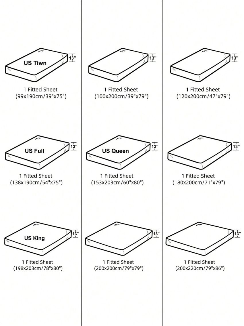 1pc Brushed Composite Waterproof Solid Color Fitted Sheet With Waterproof And Leakproof Inner Fabric For Single Size Bed