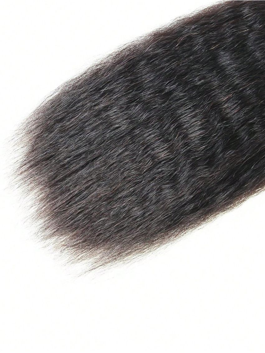Kinky Straight Human Hair Bundles Yaki Straight 1 Bundles Deal Brazilian Natural Hair Remy Hair 100% Human Hair