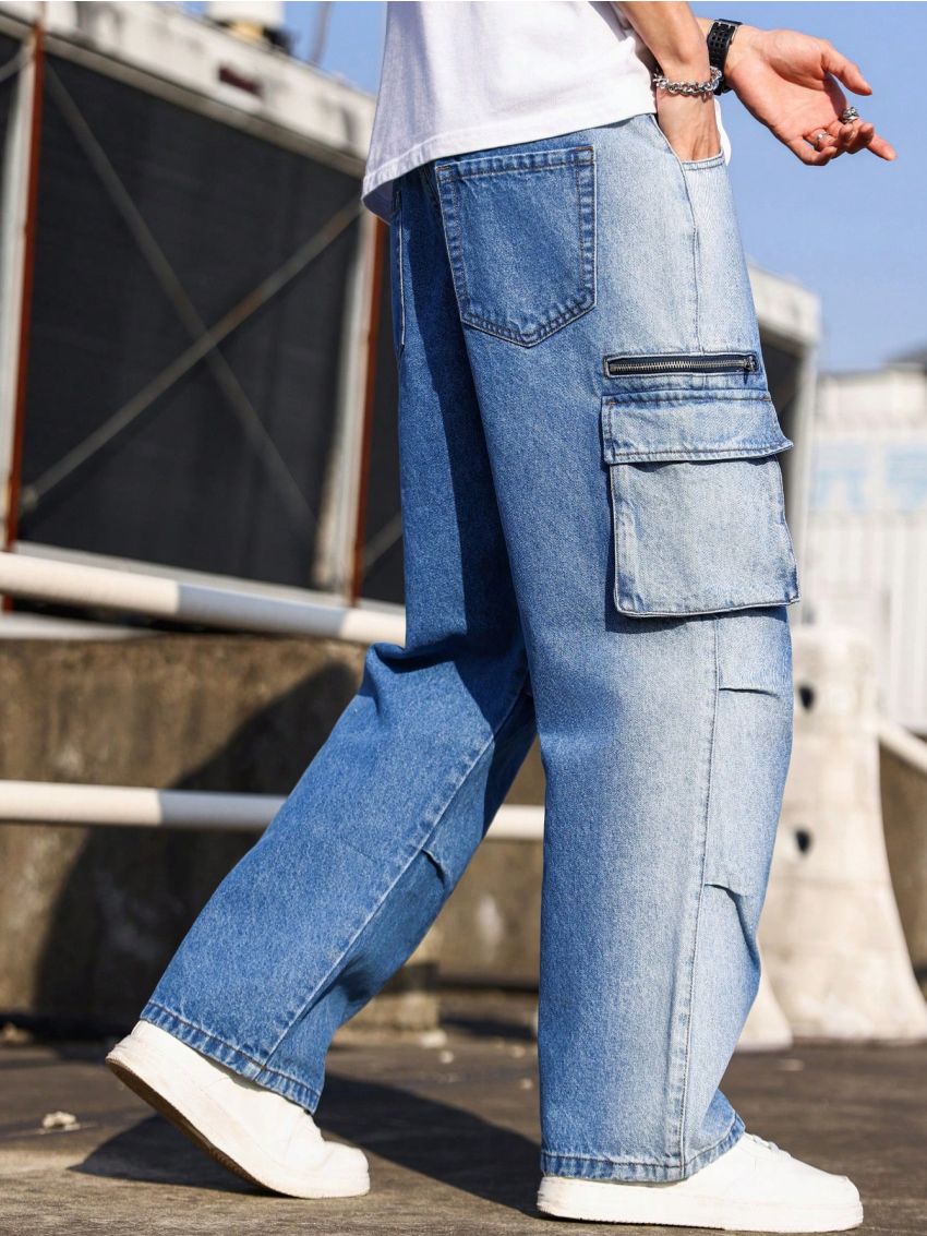 Manfinity EMRG Men's Flip Pocket Straight Leg Jeans