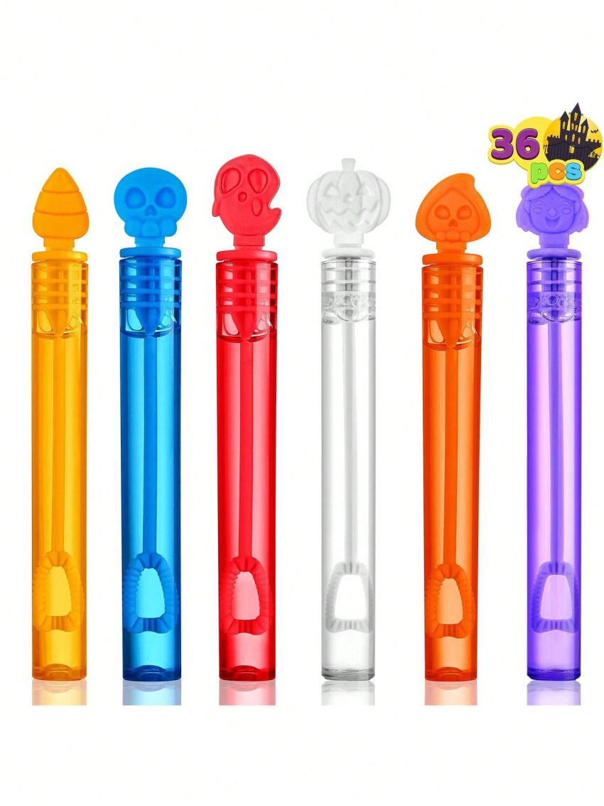 JOYIN 36 PCS Halloween Bubble Wands, Mini Bubbles Party Favors for Kids, Children Bubble Toys Bulk, Halloween Party Favors, Goodie Bags Stuffers, Outdoor Indoor Activity Use, Carnival Prizes