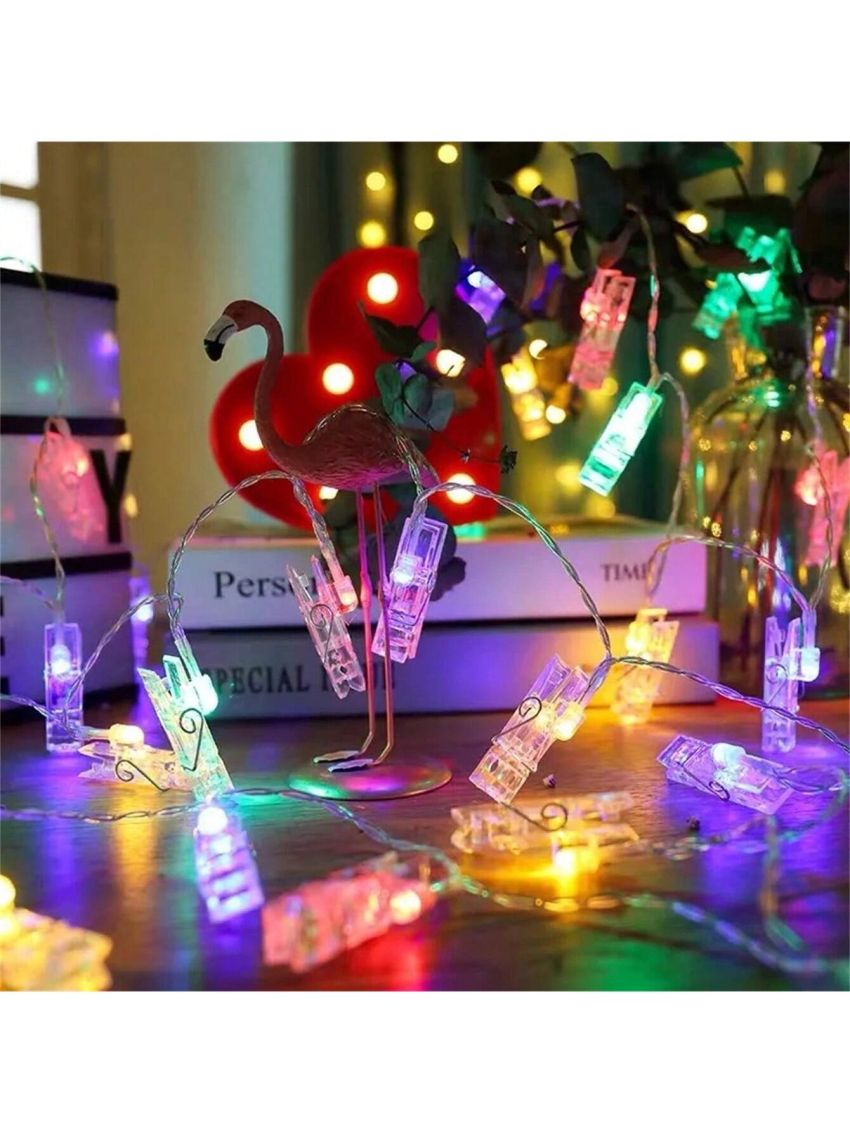 10/20 Led Photo Clip String Lights Battery Powered String Lights For Room Decoration Christmas Decoration