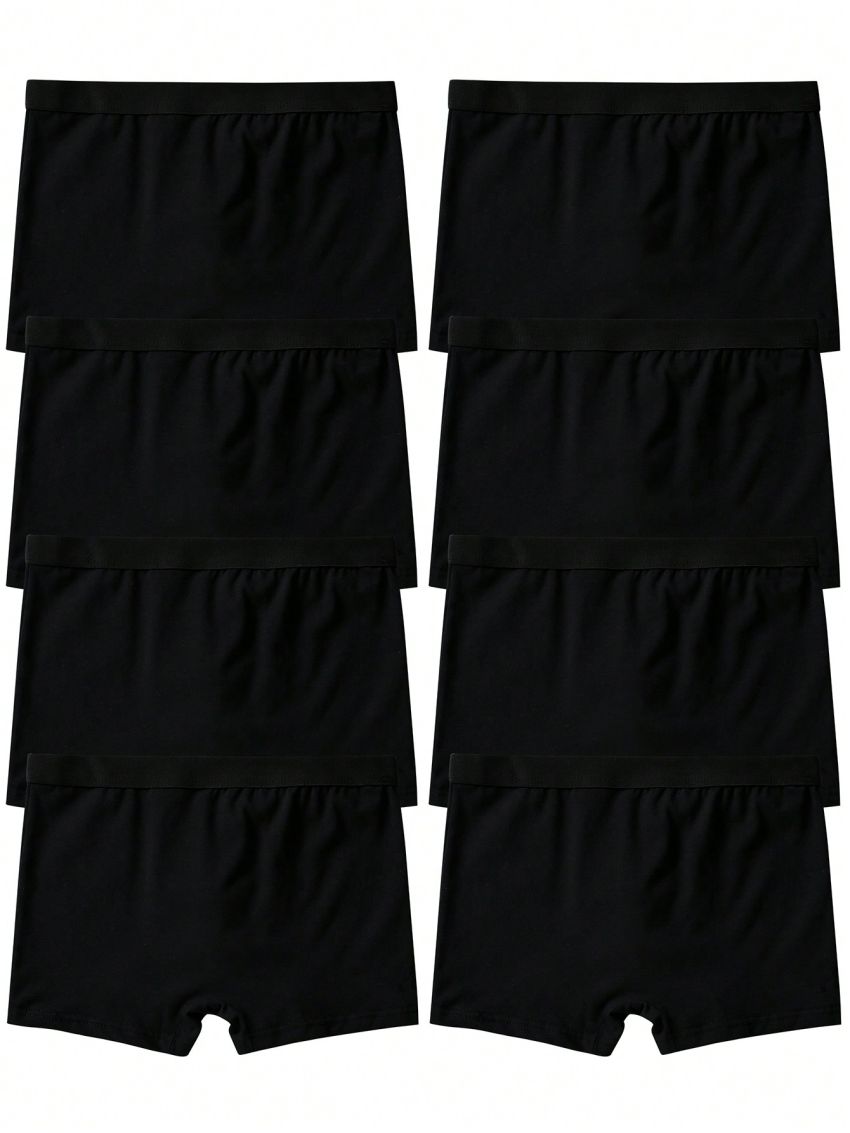 Teen Boys' Cute Smiling Face High Waist Comfortable Elastic Boxer Briefs