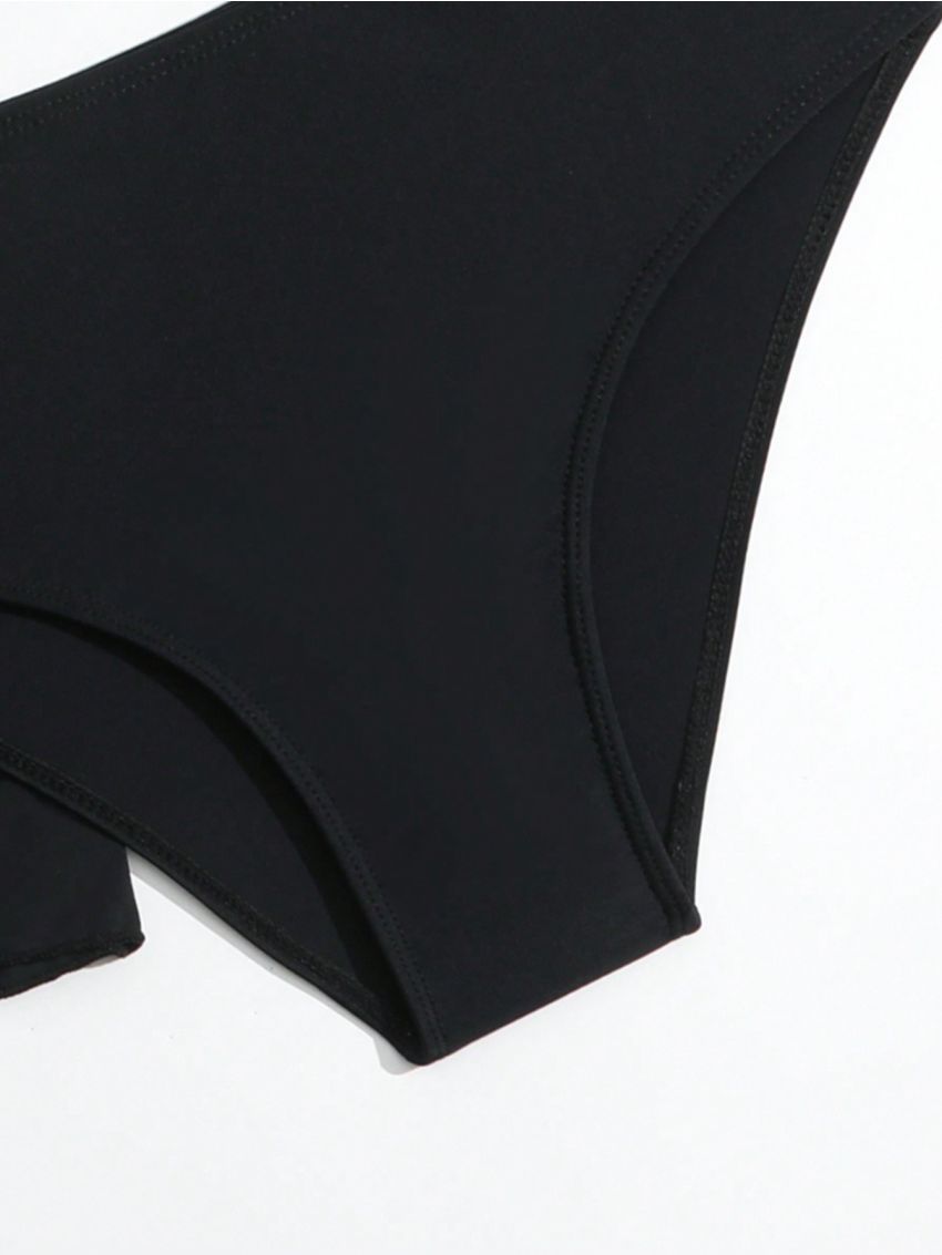 Tween Girls' Contrast Stitching Bikini Set