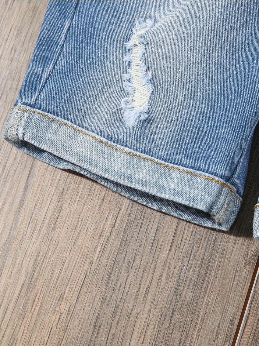 Boys' Ripped Denim Shorts