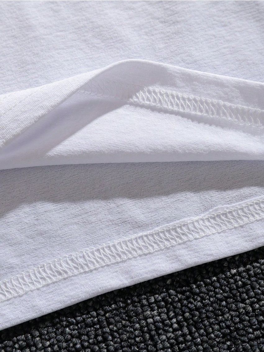 Manfinity Men'S Plus Size Slogan Printed T-Shirt