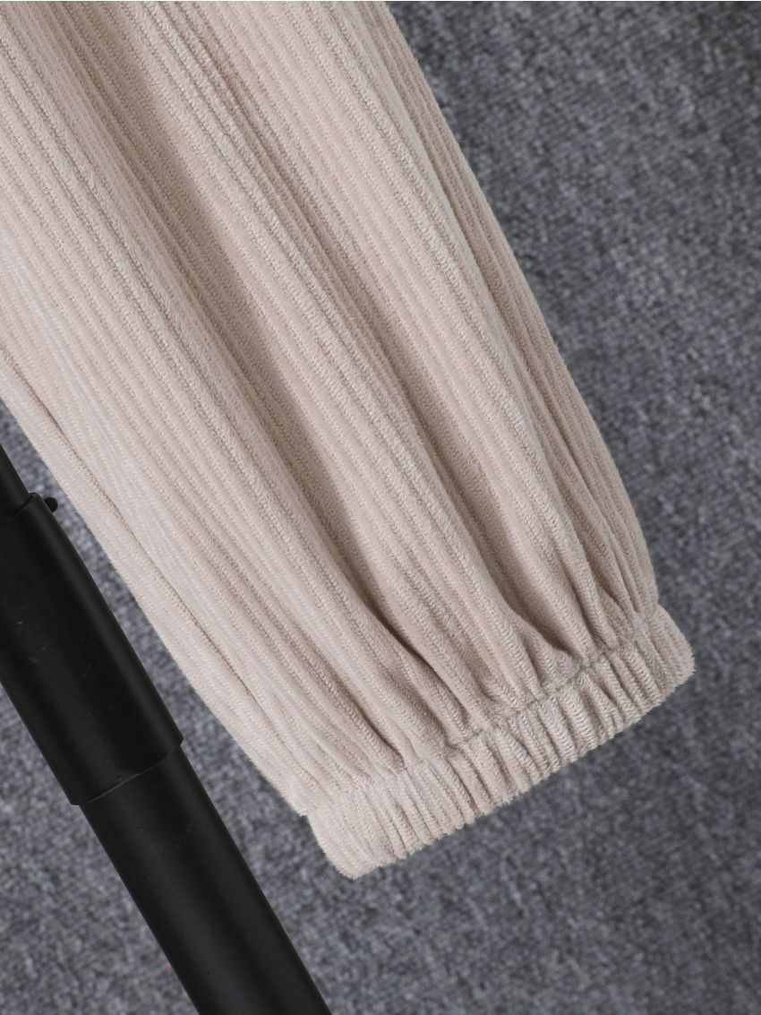 SHEIN Kids EVRYDAY Boys Dual Pocket Hooded Jacket & Knot Front Pants Without Tee