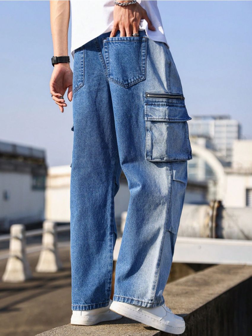 Manfinity EMRG Men's Flip Pocket Straight Leg Jeans