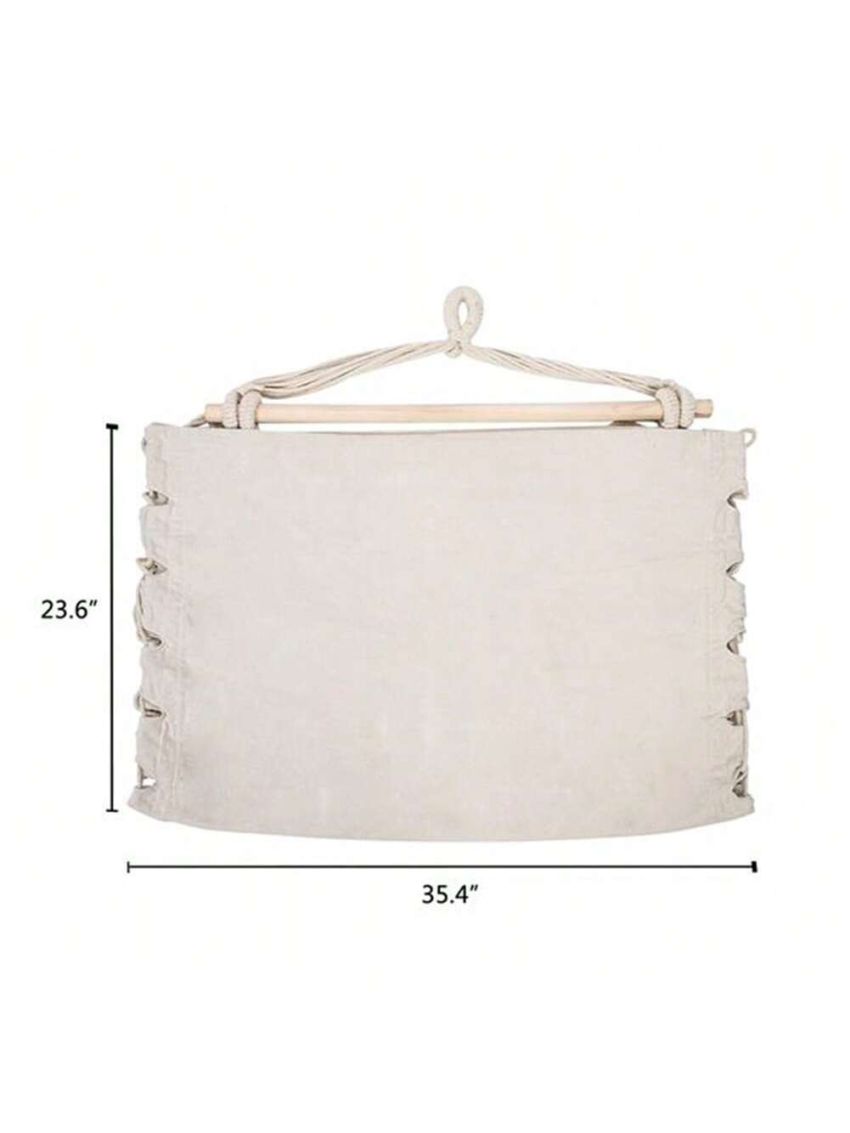 Hammock Chair Durable Solid Color Hanging Chair With Two Pillow For Home Decoration