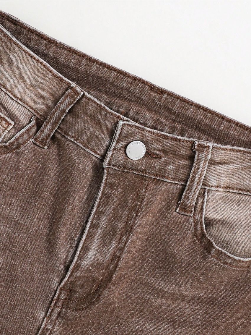 SHEIN Vintage Distressed Jeans For Tween Boys