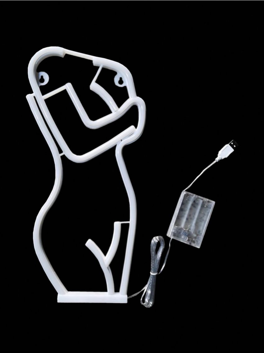 Led Woman Silhouette Neon Light Wall Mounted Night Light For Bar, Party, Bedroom Decoration