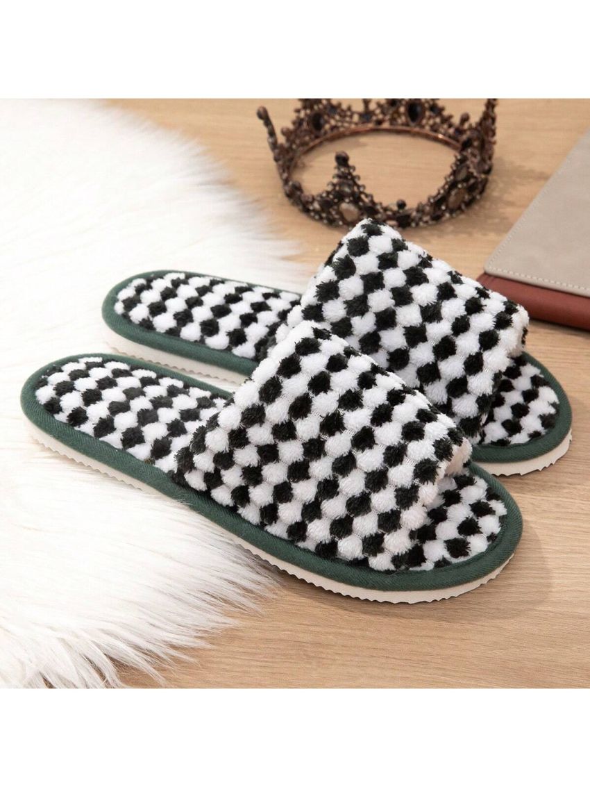 New Arrival Fur Trimmed Open Toe Women's Slippers, Autumn/winter Season Open Toe Floor Slippers