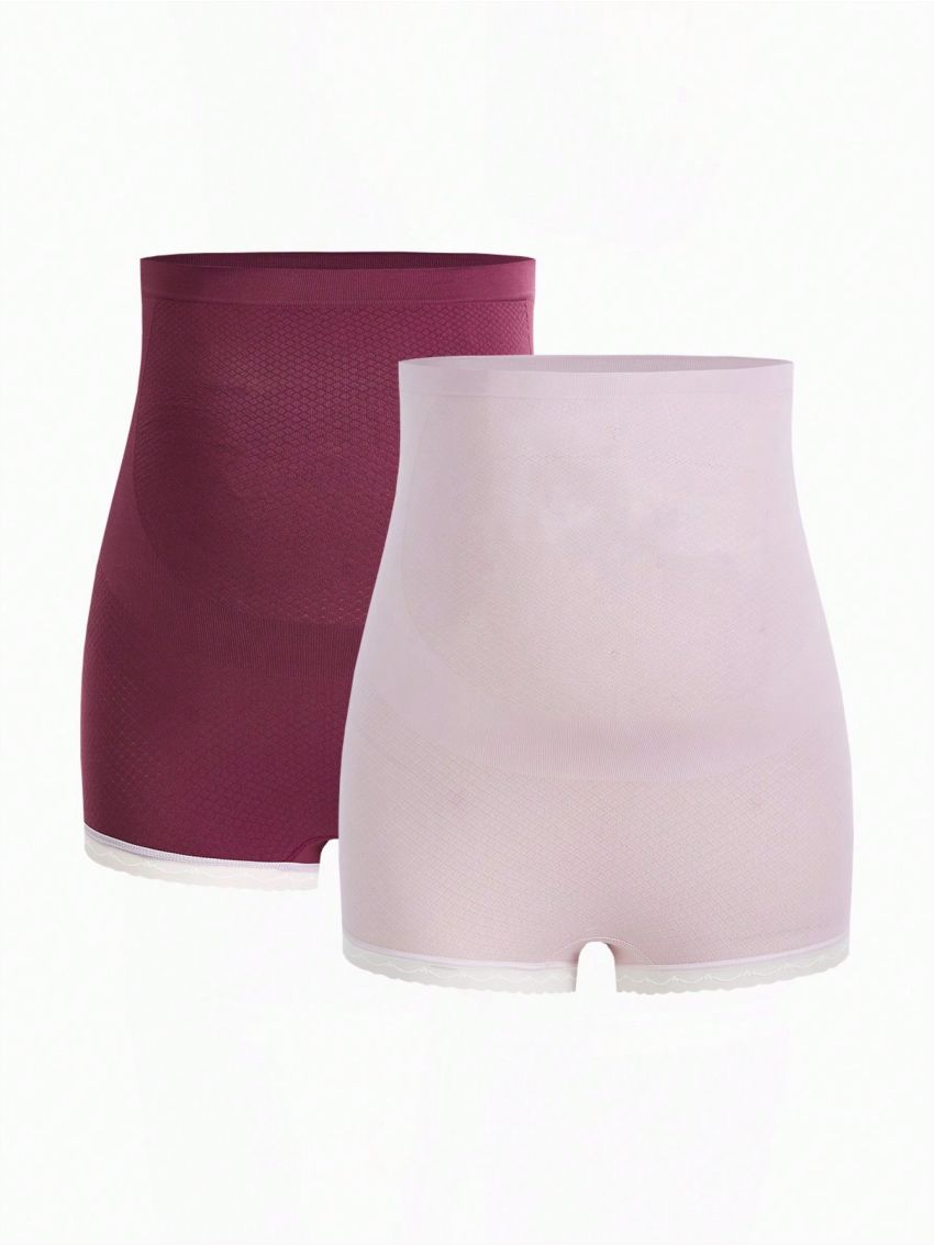 SHEIN 2pcs Pregnant Women'S Lace & Support Maternity Underwear