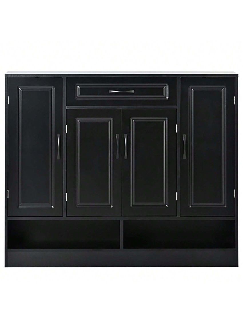 Sleek and Modern Shoe Cabinet with Adjustable Shelves, Minimalist Shoe Storage Organizer with Sturdy Top Surface, Space-saving Design Side Board for Various Sizes of Items