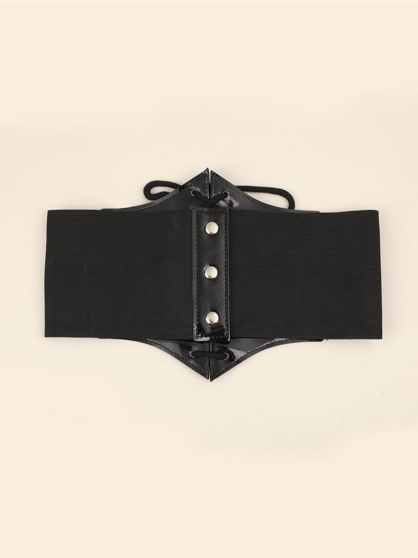 Grommet Lace Up Front Corset Belt