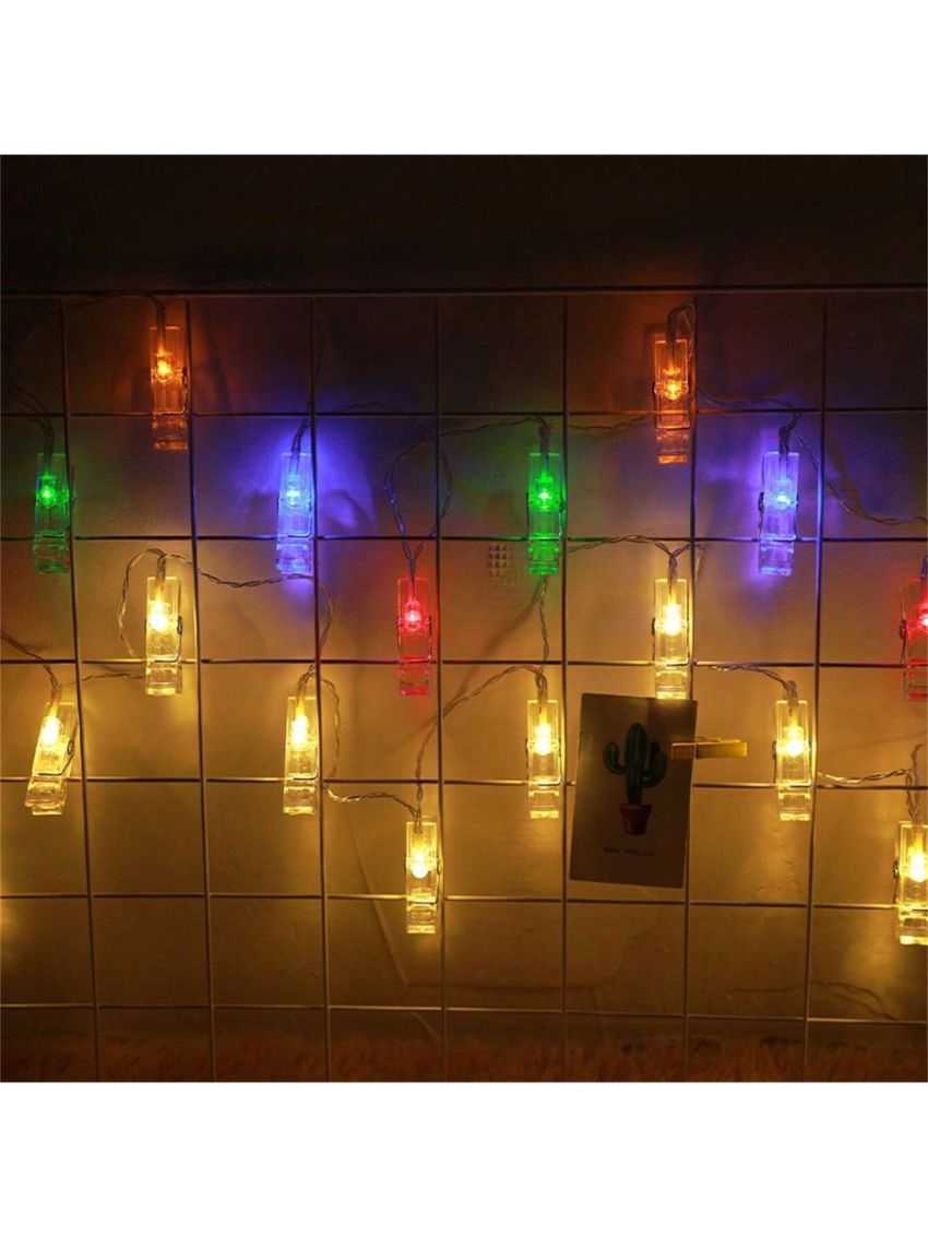 10/20 Led Photo Clip String Lights Battery Powered String Lights For Room Decoration Christmas Decoration