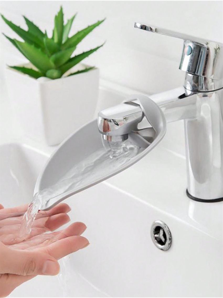 Grey Kitchen Sink Faucet Extension Extender, Long And Flexible