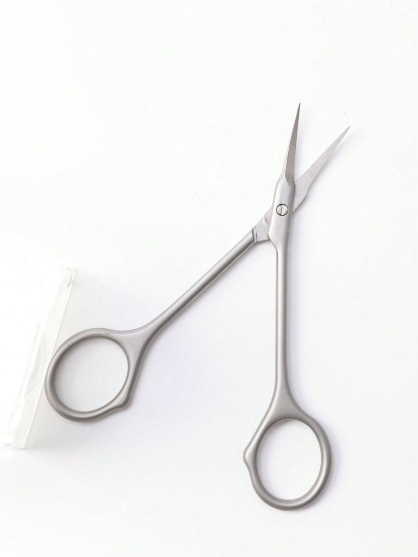 1pc Stainless Steel Russian Style Dead Skin Scissors With Colorful Handle