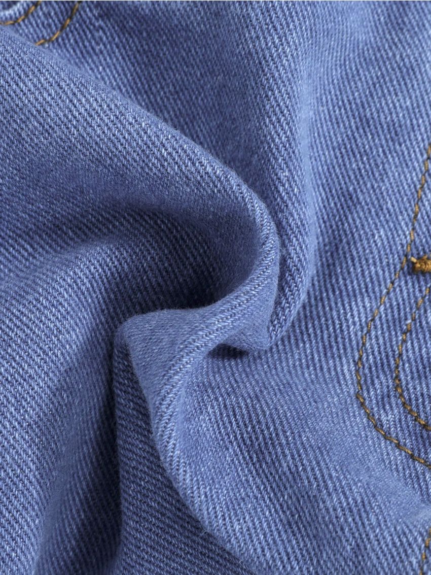 SHEIN Toddler Girls Button Front Denim Skort