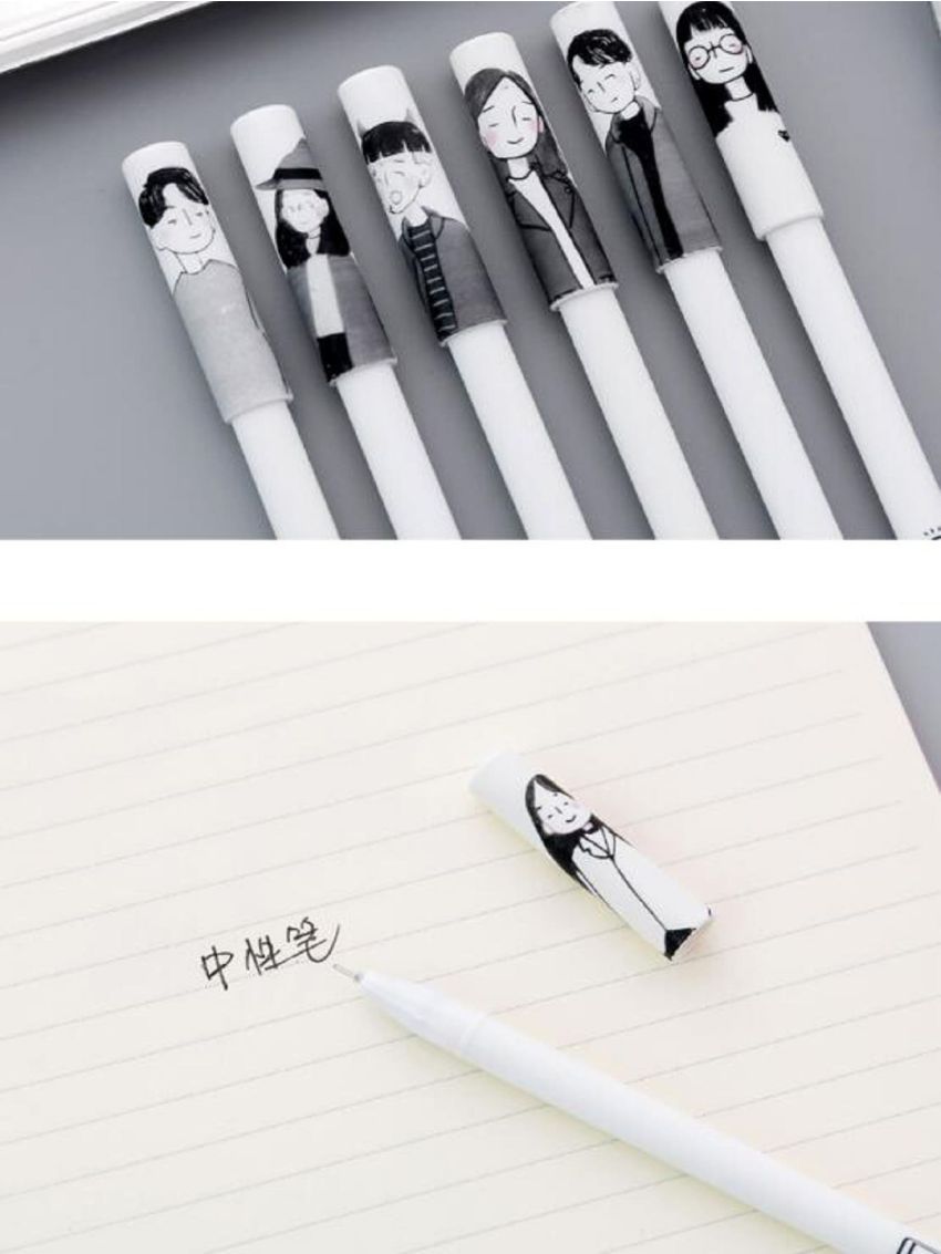 2pcs Chinese Character Random Gel Pen