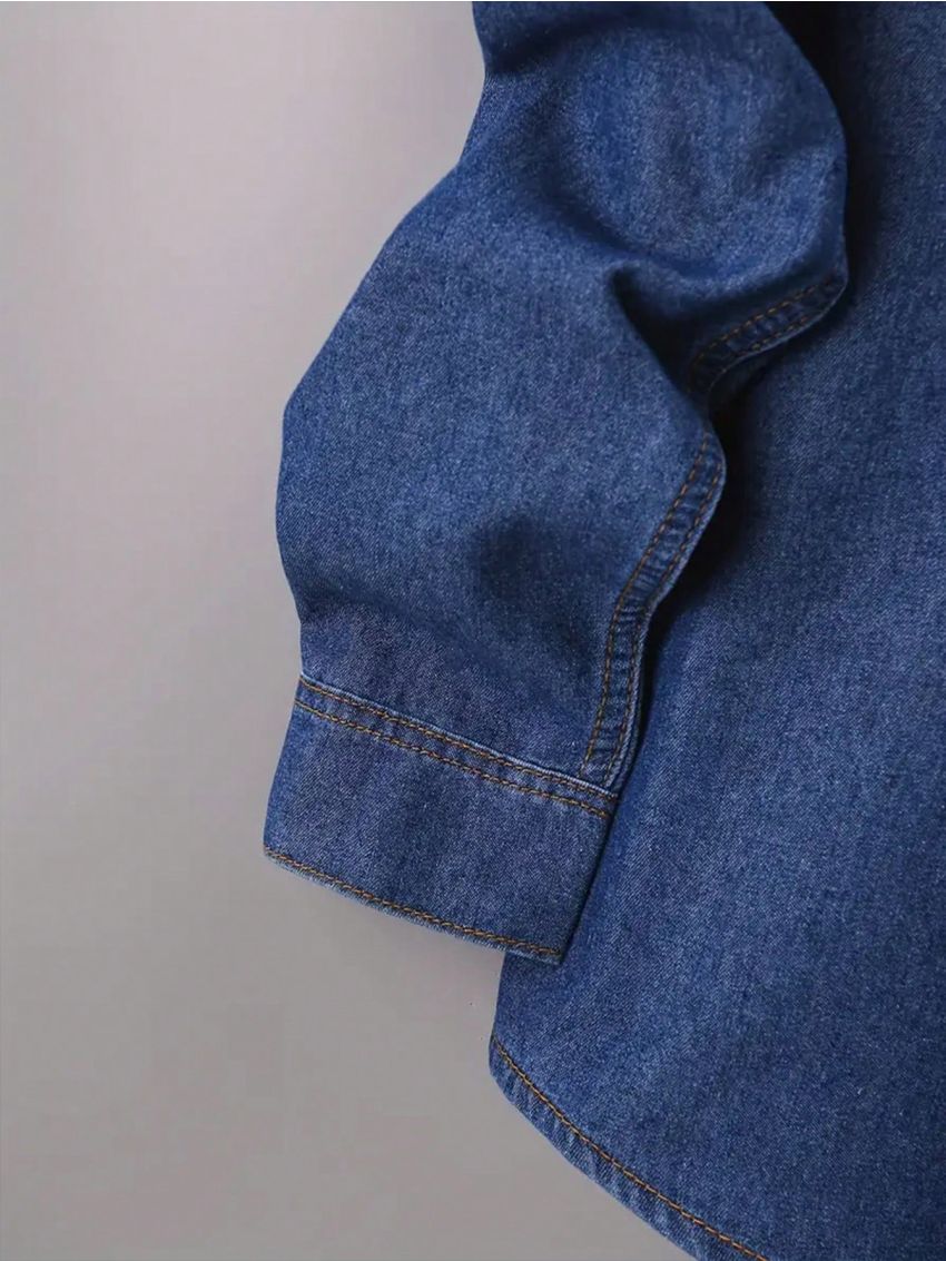 Men'S Plus Size Denim Shirt